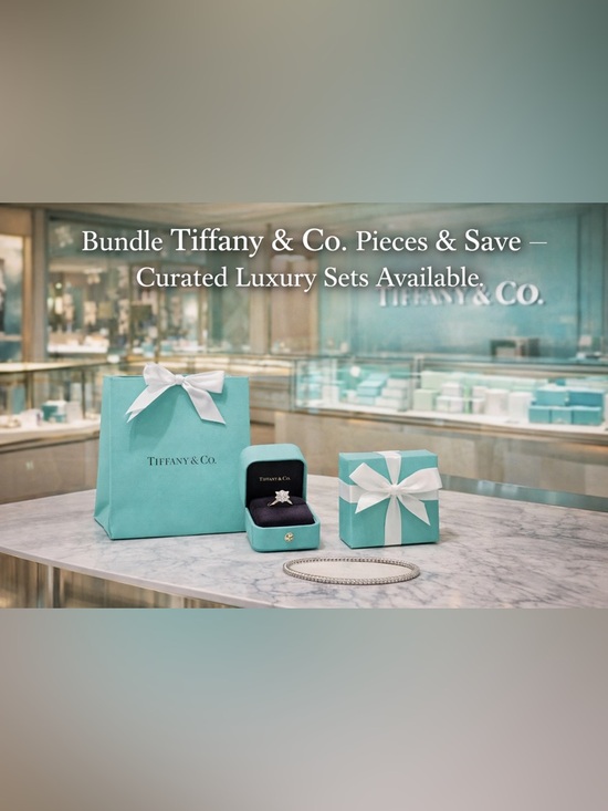 Tiffany & Co. Jewelry - Tiffany & Co Jewelry Bundle | Necklace + Rings Set | Luxury Stack
